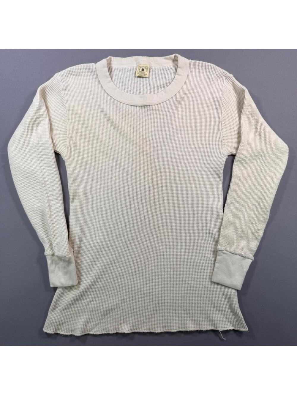 VTG 80s Northwest Territory Waffle Knit Thermal Shirt USA Mens XL 46-48